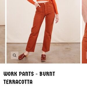 NWT Big Bud Press Work Pants -  Burnt Terracotta (Medium)